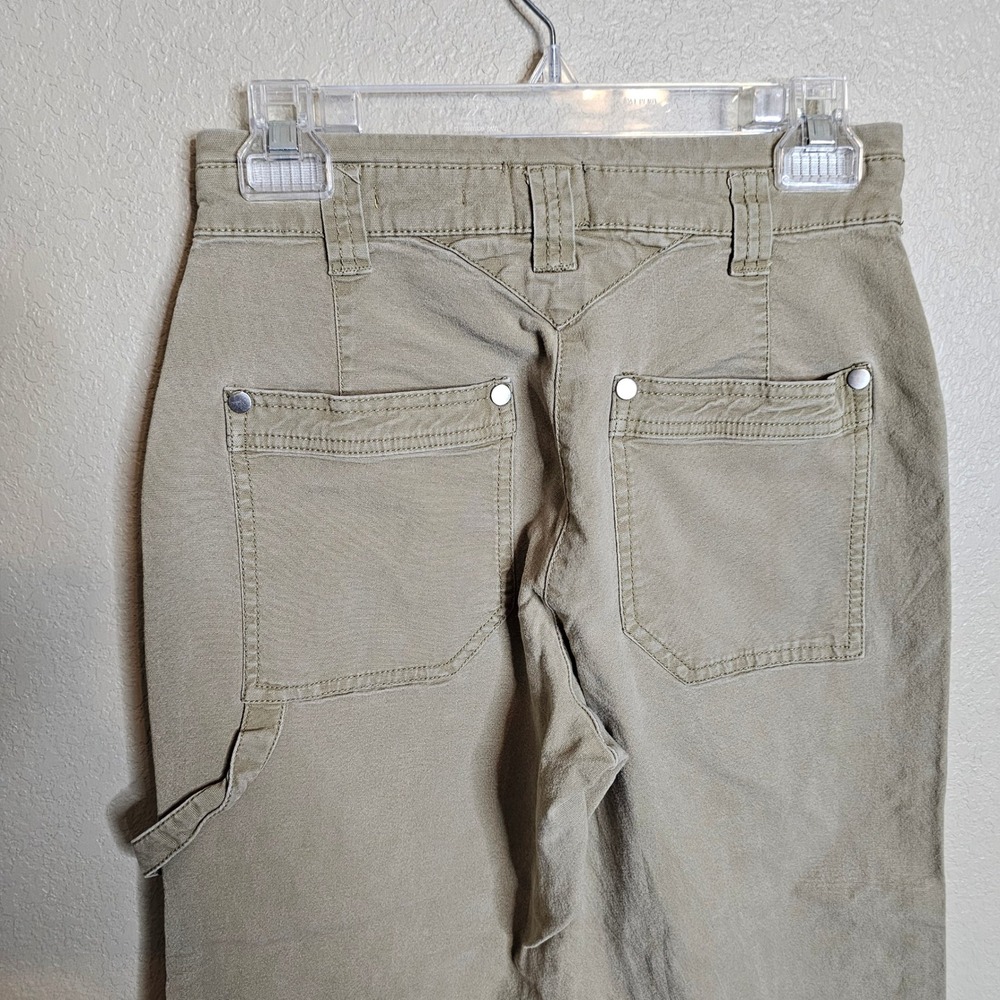 Anthropologie‎ Maeve Turner High Rise Carpenter Utility Pants Tan 26 - Picture 6 of 11